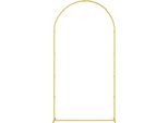 Vidaxl Arco Nuziale Oro 100 X 39 X 200 Cm Acciaio