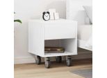 Maison Exclusive - Comodino Bianco 40,5 X 40 X 48 Cm Materiale Ligneo