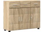 Vidaxl Credenza Florin Rovere Sonoma 88,5 X 30,5 X 73 Cm Materiale Ligneo