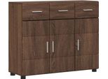 Syfax™ Credenza Rovere Marrone 88,5 X 30,5 X 73 Cm Legno Multistrato