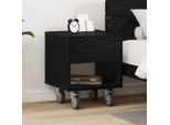 Vidaxl Comodino Look Rovere Nero 40,5 X 40 X 48 Cm Materiale A Base Di Legno