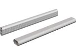 Vidaxl Appendiabiti 2 Pezzi Argento 764 X 15 X 29 Mm Lega Di Alluminio