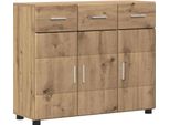 Syfax™ Credenza Con Lo Scaffale Rovere Artigianale 88,5 X 30,5 X 73 Cm