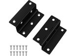 Vidaxl Cerniera 2 Pezzi Nero 38 X 17 X 60 Mm Ferro
