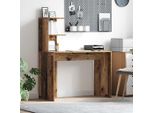 Maison Exclusive - Scrivania Con Scaffale In Legno Antico 102 X 50 X 124 Cm Materiale Ligneo