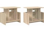 Vidaxl Porta Tv 2 Pezzi Rovere Sonoma 50 X 35 X 45 Cm Materiale A Base Di Legno