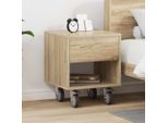 Vidaxl Comodino Rovere Sonoma 40,5 X 40 X 48 Cm Materiale A Base Di Legno