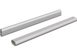 Vidaxl Appendiabiti 2 Pezzi Argento 764 X 15 X 29 Mm Lega Di Alluminio