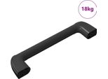 Vidaxl Maniglia Uni 69 Pezzi Nero 380 X 34 X 85 Mm Alluminio E Pp