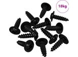 Vidaxl Chiodo Autofilettante 16364 Pz Nero 3,5 X 12 Mm Ferro
