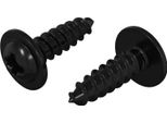 Vidaxl Chiodo Autofilettante 2 Pezzi Nero 3,5 X 12 Mm Ferro