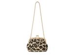 UmhäNgetasche "Leo Purse", Damen, Gr. B/H/T: 22Cm X 15Cm X 8Cm Onesize, Braun, Leder, Collezione Alessandro, Taschen UmhäNgetasche, Aus Echtem Wildleder Mit Leo Druck