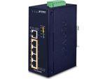 Planet IGS-504HPT - Switch - 4 X 10/100/1000 (Poe+) + 1 X 10/100/1000 - Installabile Su Guida Din - Poe+ (120 W) - Oro