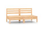 Vidaxl 2-Sitzer-Gartensofa Kiefer Massivholz
