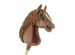 Hobby Horse Cavallo Grande Su Bastone Premium - Castagno Scuro A3
