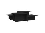 Syfax™ Tavolini Da Salotto 2 Pz Neri In Legno Multistrato