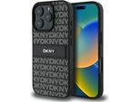 Dkny Dkhcp16Lprthslk Custodia Rigida Per Iphone 16 Pro 6.3 Czarny/Nero Modello A Righe Tono Su Tono