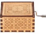 Manovella Intagliata Compensato Scatola Musicale Legno Inciso Giocattolo Musicale Crafts Kid Dift Home Decor (#2)