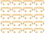 20 Pezzi Fibbia Ponte Arco 26X7X6Mm Zinco Placcatura Anello Connettore Con Viti Ph Per Borse Portafogli Vestiti Oro