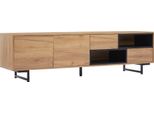 Mobile Tv 170 Cm In Legno, 2 Ante E 2 Cassetti E 2 Scomparti, Mobile Tv Basso Per Soggiorno