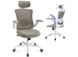 Colamy Sedia Ergonomica Per Ufficio - Sedia Da Scrivania In Rete Con Poggiatesta, Supporto Lombare, Braccioli Pieghevoli E Funzione Dondolo A 140°, Kaki