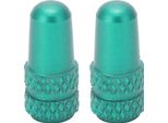 2Pcs Tappi Valvola Presta In Lega Di Alluminio Ciclismo Copripolvere Bicicletta Tappi Pneumatici Verde