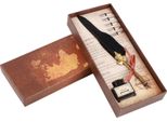 Europeanism Vintage Retro Quill Dip Pen Pennini Calligrafia Regalo Di Scrittura (Nero)