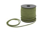 Paracord 50M, Spessore 4Mm, 7 Anime, Corda Per Soccorso E Tenda, Corda Da Campeggio Per Tessere Bracciali All'aperto, Verde Nero