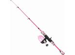 Set Da Pesca Per Bambini, Rosa, 1,5 M, Canna Da Pesca Telescopica Con Mulinello, Accessori Con Esche, Lenza E Ami