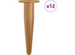 Vidaxl Piedi 12 Pezzi Oro 98 X 40 Mm Ferro