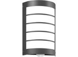 Cmd 16/1/BM Applique In Acciaio Inox Antracite IP44 E27 Con Rilevatore Di Movimento
