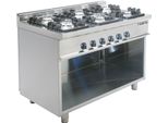 Piano Cottura A Gas Con Base Aperta Modello E7/Kupg6Ba, Dimensioni: L 1200 X P 700 X H 850