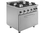 Piano Cottura A Gas Con Forno Elettrico Modello E7/Kupg4Le, Dimensioni: L 800 X P 700 X H 850