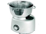 Syntrox Germany Küchenmaschine 3-in-1 1200W 5,8L mit Fleischwolf silber