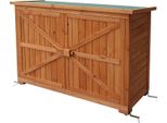 MCombo Gartenschrank Gerätescharank Gerätehaus Geräteschuppen Gartenhaus Holz 1280