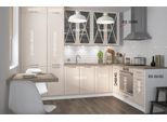 Mobile Cucina A L Tivoli Cucina Componibile 285X210Cm Frontali Bianchi Crema Bianco Opaco Estensione Parziale