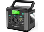 Swarey S160 Stazione Di Energia Portatile 300W (600W Di Picco), Accumulatore Solare 222Wh Stazione Di Energia Solare Generatore Solare Di Energia Solare Caricatori Solari