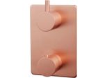 Miscelatore Da Incasso Per Doccia, Oro Rosa, Miscelatore Per Doccia, Angolare Miscelatore Da Incasso Per Doccia, 12,5 X 18,5 Cm, A Incasso