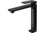 Miscelatore Per Lavabo, Rubinetto Per Lavabo, Moderno, Nero, Trino, Angolare Alto