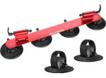 Rockbros Portabiciclette Con Ventose, Portabiciclette Da Tetto, Per 2 Biciclette, Rosso
