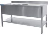 Lavello Saro 2 Vasche, Sinistra - L 1400 X P 700 Mm