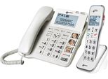Geemarc AMPLIDECT COMBI 595 Combo 50 dB Seniorentelefon schnurgebunden (+Anrufbeantworter) und 1 Zusatz-Dect-Telefone - Deutsche Version