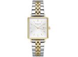 Rosefield Orologio Da Donna Orologio Da Polso Boxy Duotone QVSGD-Q013 Acciaio Inossidabile Bicolore