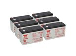 6X Batteria Al Piombo Yuasa NP7-12 Pb 12V 7Ah Vds, Faston 4,8Mm
