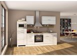 Küchenzeile 270 cm weiß, inkl. E-Geräte MARANELLO-03, Weiß Hochglanz mit E-Geräten B x H x T ca. 270 x 200 x 60cm