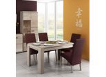 Tavolo Da Pranzo Tavolo Da Cucina Tavolo Da Sala Da Pranzo 144-184X80Cm Rovere Sonoma