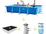 Piscina Intex Frame - 450 X 220 X 84 Cm - Inclusa Vela Solare, Pompa Filtro E Filtro