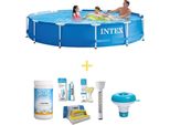 Piscina Intex Con Struttura In Metallo - 366 X 76 Cm - Pacchetto Manutenzione Ways
