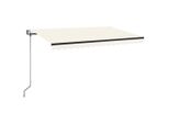 Tenda Automatica Con Led E Sensore Vento 450X350 Cm Crema