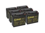 Batteria Al Piombo 72V 22Ah ( 6X 12V 22Ah) Compatibile Sxt Raptor V3 A Prova Di Ciclo